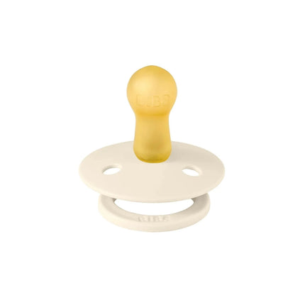 BIBS Pin Latex Soothers 0-6 months Pack of 2 - Ivory & Vanilla