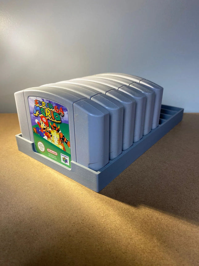 N64 Game Display Storage for 12 Nintendo 64 Cartridges - 12 Games