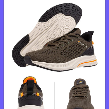 Baasploa Lightweight Running Shoes For Men 2022 Men's Designer Mesh Casual Sneakers Lace-Up Male Outdoor Sports Tennis Shoe