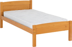 Amber 3' Bed - Anqique Pine Wood Frame