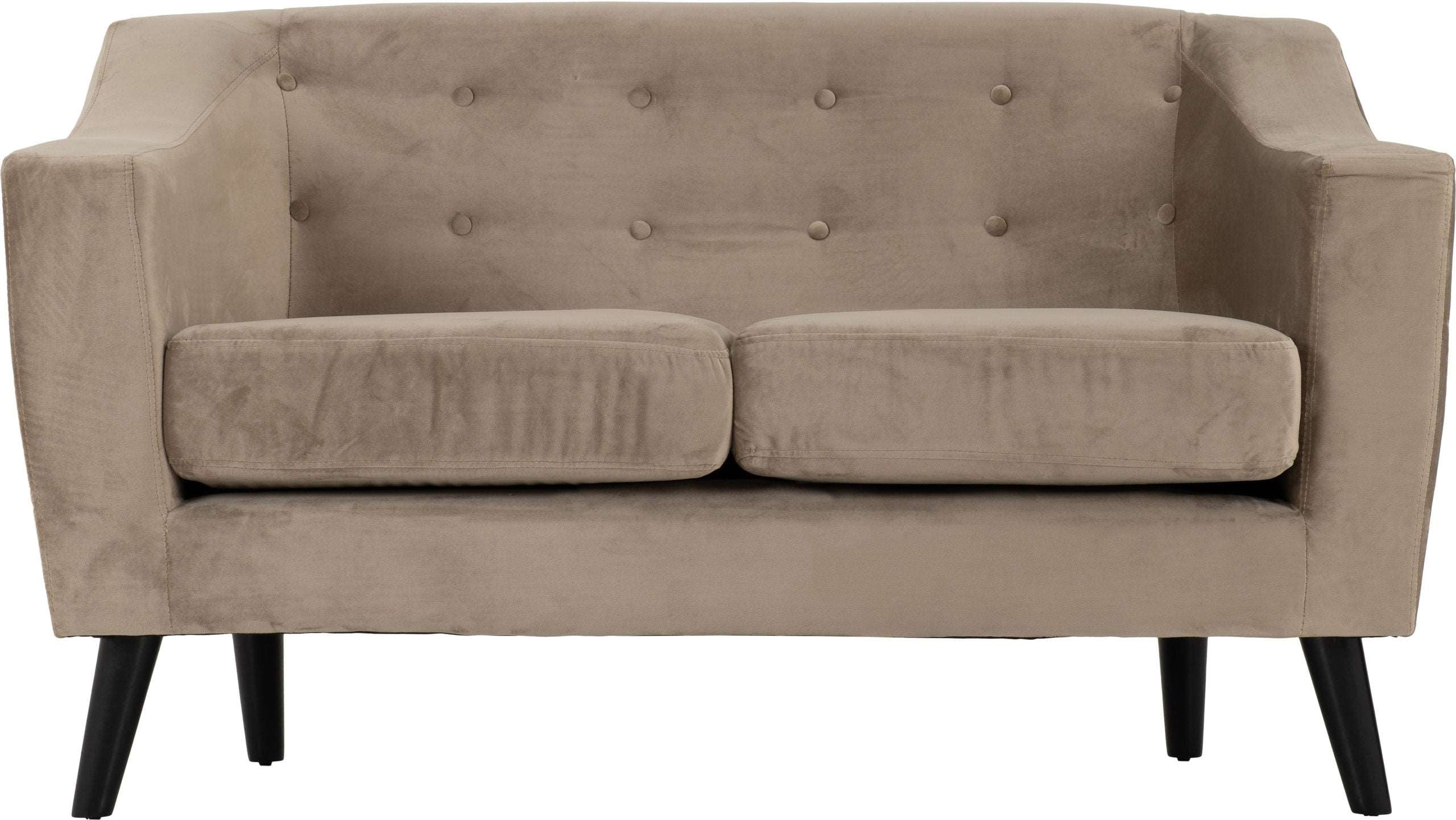 Ashley 2 Seater Sofa Oyster Velvet Fabric