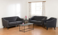 Ashley 3 Seater Sofa Dark Grey Fabric