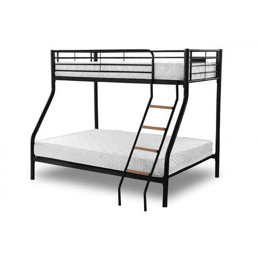 Alexa Triple Bunk - Black with 2 Mattresses