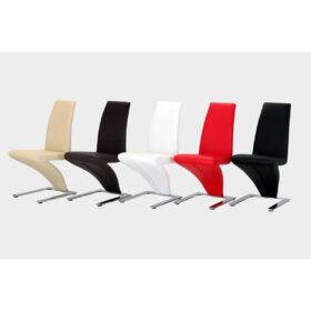 Ankara Dining Chair Chrome - Cream