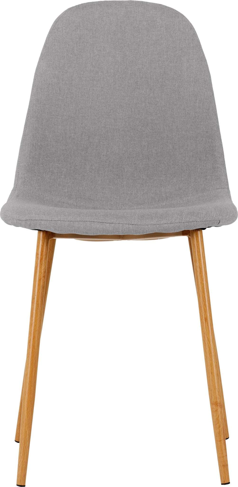 Barley Set of 4 Dining Chairs in Grey Fabric
