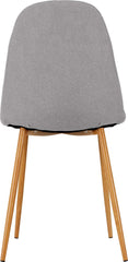 Barley Set of 4 Dining Chairs in Grey Fabric