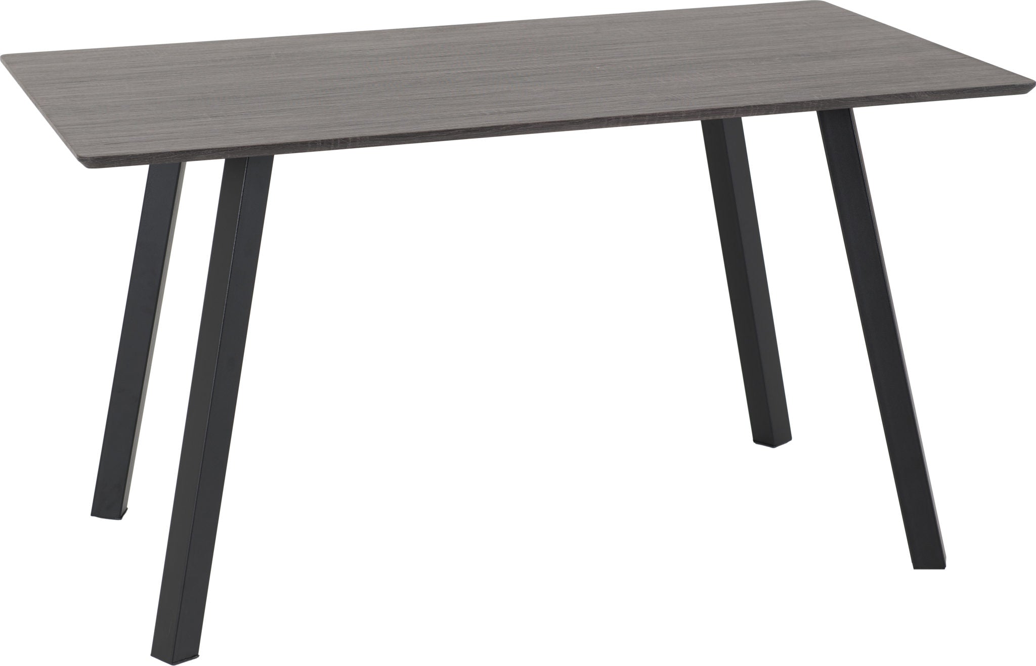 Berlin Rectangular Dining Table in Black Wood Grain Effect