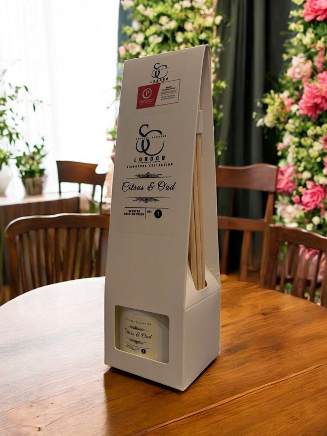 Citrus & Oud Reed Diffuser (100ml) – Luxury, Long‑Lasting Home Fragrance