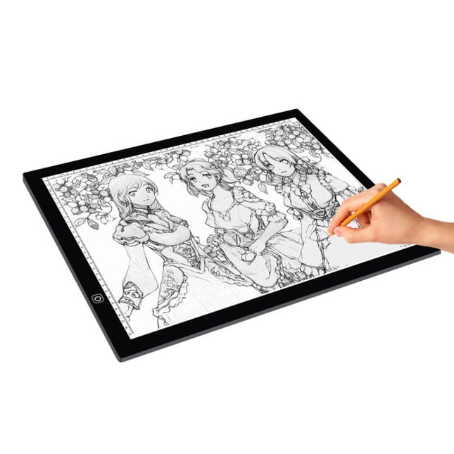 A3 8W 5V LED USB Three Level of Brightness Dimmable  Acrylic Scale Copy Boards Anime Sketch Drawing Sketchpad with USB Cable, Three Level of Brightness Dimmable with USB Cable & Power Adapter