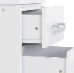Charles 2 Drawer Bedside in White