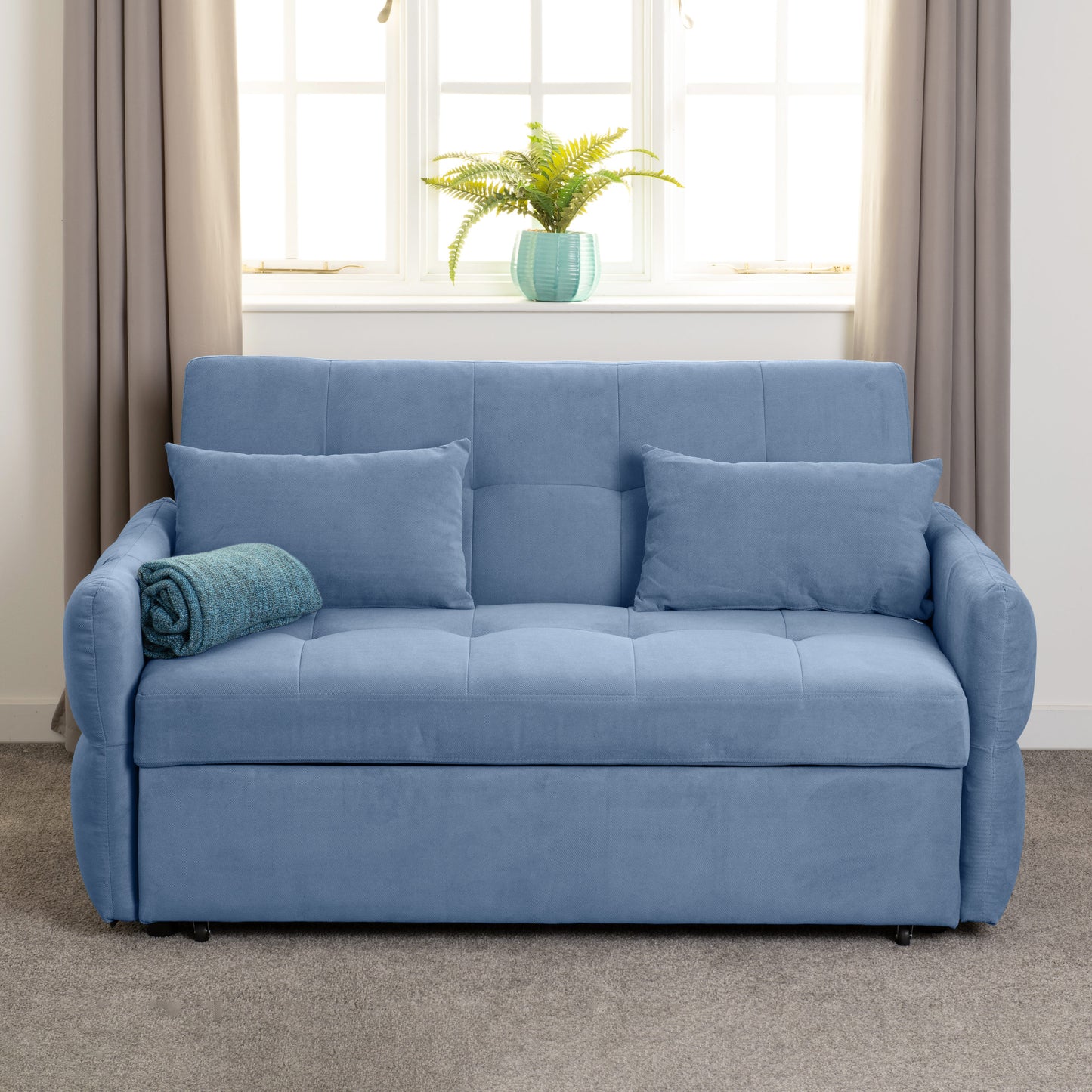 Chelsea Sofa Bed Light Blue