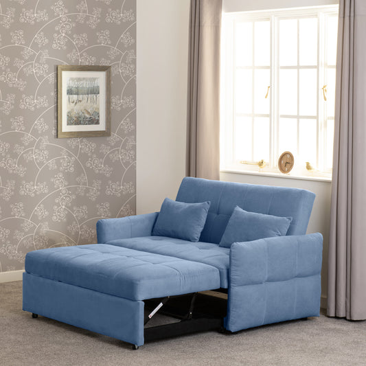 Chelsea Sofa Bed Light Blue