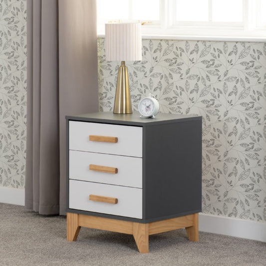 Cleveland 3 Drawer Bedside