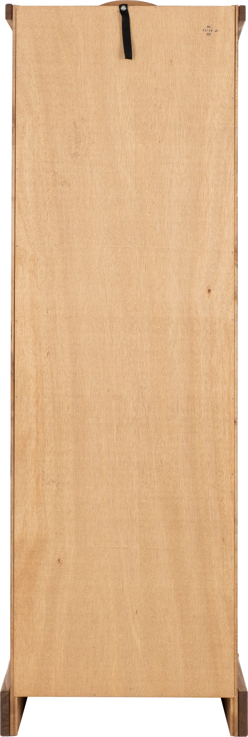 Corona 1 Door Single Wardrobe in Distressed Waxed Pine