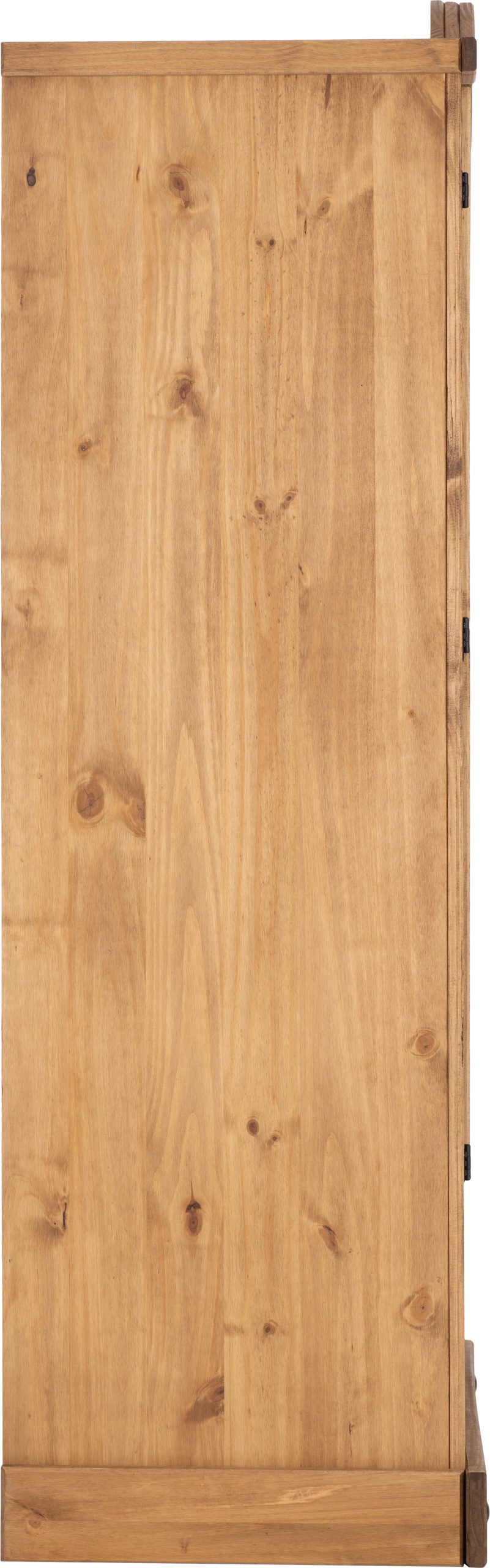 Corona 2 Door 1 Drawer Wardrobe in Distressed Waxed Pine