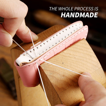 Hallmo Car Female Style Cowhide Leather Key Protective Cover for Volkswagen, A Type(Pink)