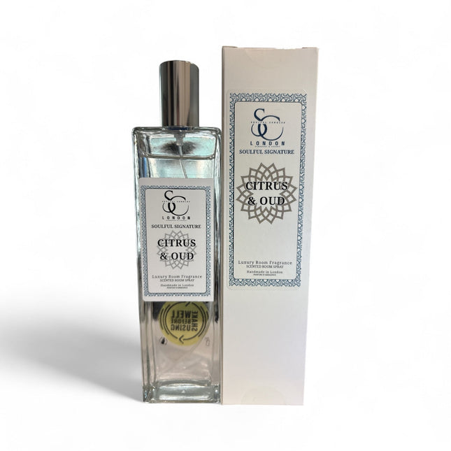 Citrus & Oud Luxury Room Spray (Alcohol‑Free) – 100ml