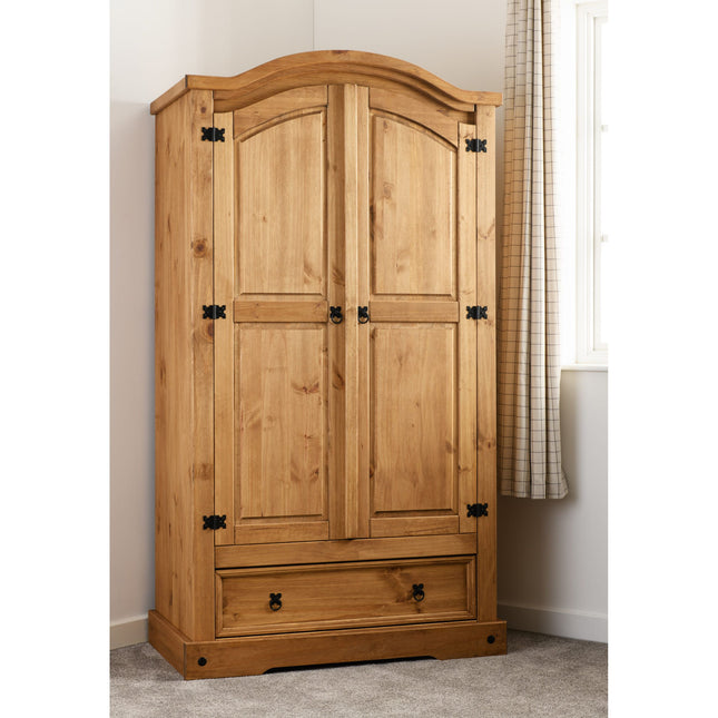 Corona 2 Door 1 Drawer Wardrobe