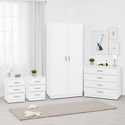 Dakota Collection Wardrobe Bedroom Set - Comes as a flat pack pre-order in various of colors