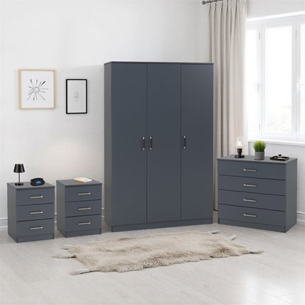 Dakota Collection Wardrobe Bedroom Set - Comes as a flat pack pre-order in various of colors