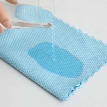10 PCS Non-Marking And Easy-To-Dry Fish Scale Rags Kitchen Cleaning Towels, Random Color Delivery, Specification: 25x25cm(Bulk, No Packaging)