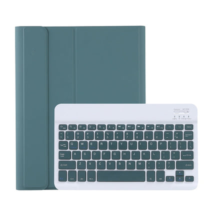 C-098B Candy Color Skin Feel Texture Bluetooth Keyboard Leather Case with Pen Holder, C-098B