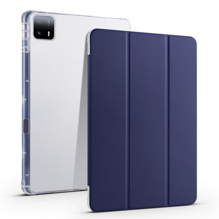 3-fold Clear TPU Smart Leather Tablet Case with Pen Slot, For Xiaomi Pad 6S Pro, For Xiaomi Pad 6 Max 14