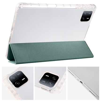3-fold Clear TPU Smart Leather Tablet Case with Pen Slot, For Xiaomi Pad 6S Pro, For Xiaomi Pad 6 Max 14