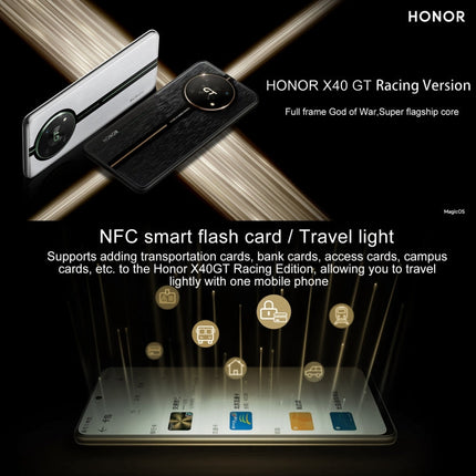 Honor X40 GT Racing, 12GB+256GB, 6.81 inch Magic OS 7.0 Snapdragon 888 Octa Core up to 2.84GHz, Network: 5G, OTG, NFC, Not Support Google Play(Racing Black)