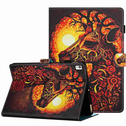 Painted Pattern Stitching Smart Leather Tablet Case, For iPad 10th Gen 10.9 2022, For iPad mini 2024 / mini 6, For iPad 11 Pro 2024 / 2020 / Air 4 10.9, For iPad 10.2 2020 / 2019