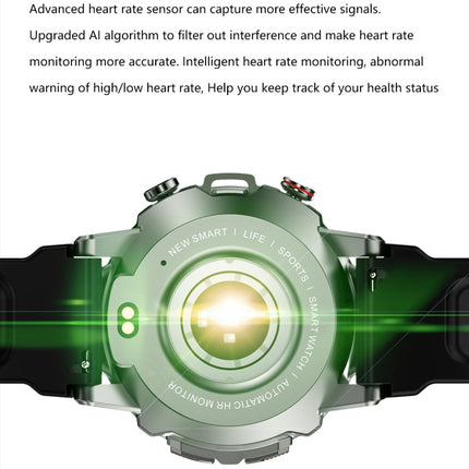 LEMFO ELF3 1.39 inch TFT Round Screen Outdoor Steel Strap Smart Watch Supports Blood Oxygen Monitoring(Black)