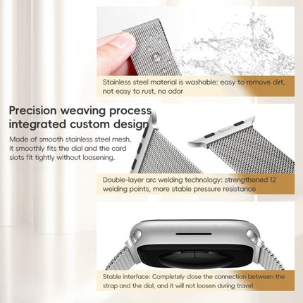 For Apple Watch SE 2022 44mm ZGA Milanese Magnetic Metal Watch Band(Silver)