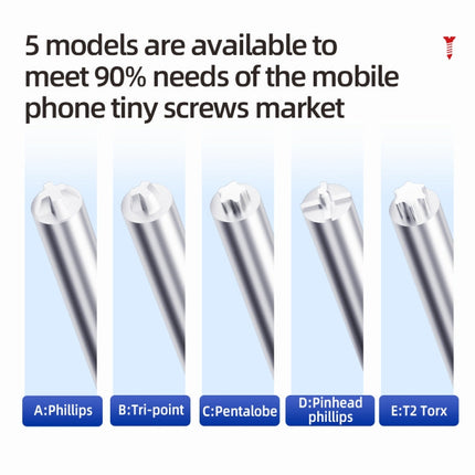 3 in 1 QianLi iWhale Special S2 Steel Magnetic Torque 3D Screwdriver, Model:A/B/C