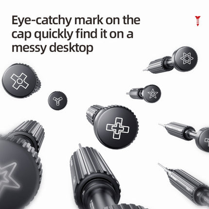 3 in 1 QianLi iWhale Special S2 Steel Magnetic Torque 3D Screwdriver, Model:A/B/C