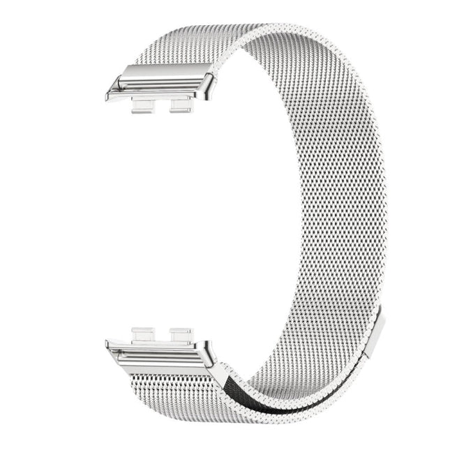 For Honor Band 10 / 9 MIJOBS Milan Magnetic Stainless Steel Watch Band(Silver)
