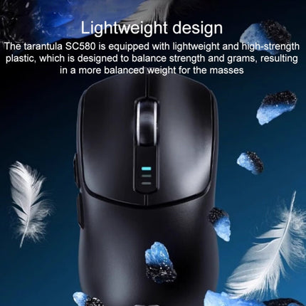 AULA SC580 10000DPI Wired/2.4G/Bluetooth Three Model Gaming Wireless Mouse(Black)