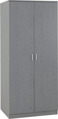 Felix 2 Door Wardrobe Grey