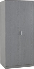 Felix 2 Door Wardrobe in Grey