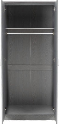 Felix 2 Door Wardrobe in Grey