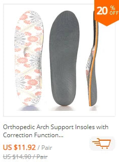 Plantar Fasciitis Orthopedic Sport Insole Men Women Sneaker Flat Feet High Arch Support Orthotic Insoles Plantillas Insert Sole