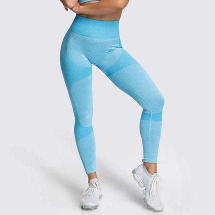 2 Piece Set Seamless Gym Wear Leggings for Women with Breathable Yoga Bra - High Quality Activewear