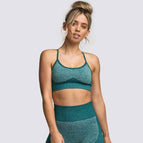 L / Dark green bra