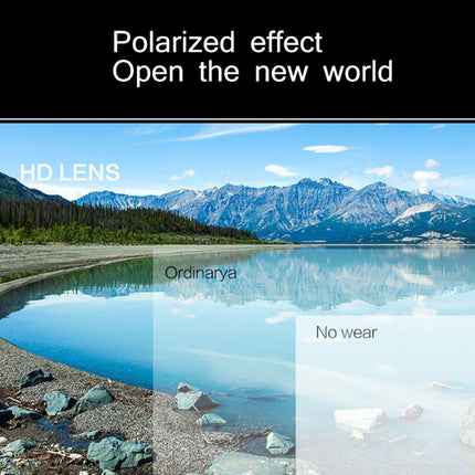 New Fashion Crimp Folding Mirror Pops Polarized Sunglasses Casual UV400 Protection Glasses for Men / Women(Blue)