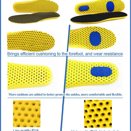 Memory Foam Insoles For Shoes Sole Mesh Deodorant Breathable Cushion Running Insoles For Feet Man Women Orthopedic Insoles