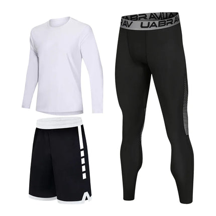 High Elastic Sportswear Compression Tracksuit for Men