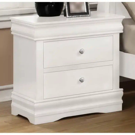 Horizon Nightstand 2 Drawer White