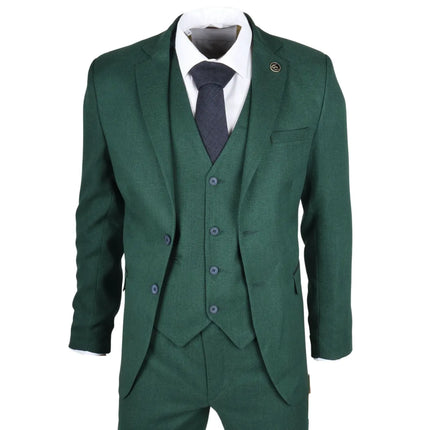 IM08 - Men's 3 Piece Green Classic Suit