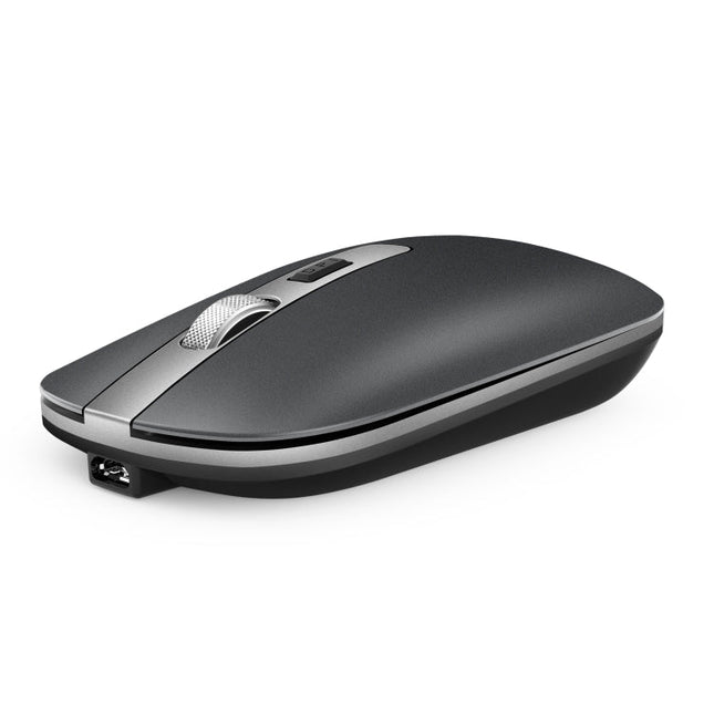 HXSJ M30 Rechargeable Wireless Mouse Metal Wheel Mute 2.4G Office Mouse 500 mAh Built-in Battery