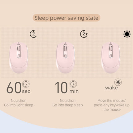 M107 4-buttons 1600 DPI 2.4GHz Wireless Mouse, Battery Version (White)