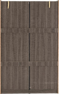 Lisbon 2 Door Sliding Wardrobe in Black Grain